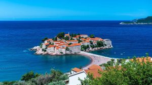 Sveti Stefan 島嶼遠景，蒙特內哥羅知名景點