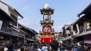 犬山祭山車城下町白天巡行